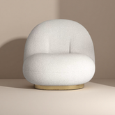 Swivel Boucle Chair