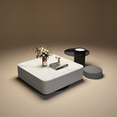 Modern Coffee Table Set with Drawers