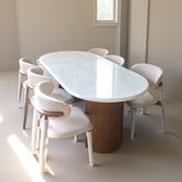 Oval Marble Dining Table