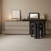 Elegant Vanity Table with Mirror