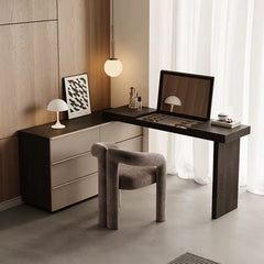 Elegant Vanity Table with Mirror