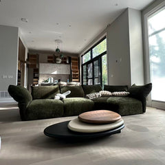 360° Rotating Pebble Coffee Table