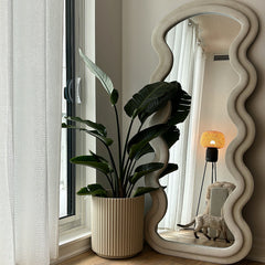 Fancy waved mirror