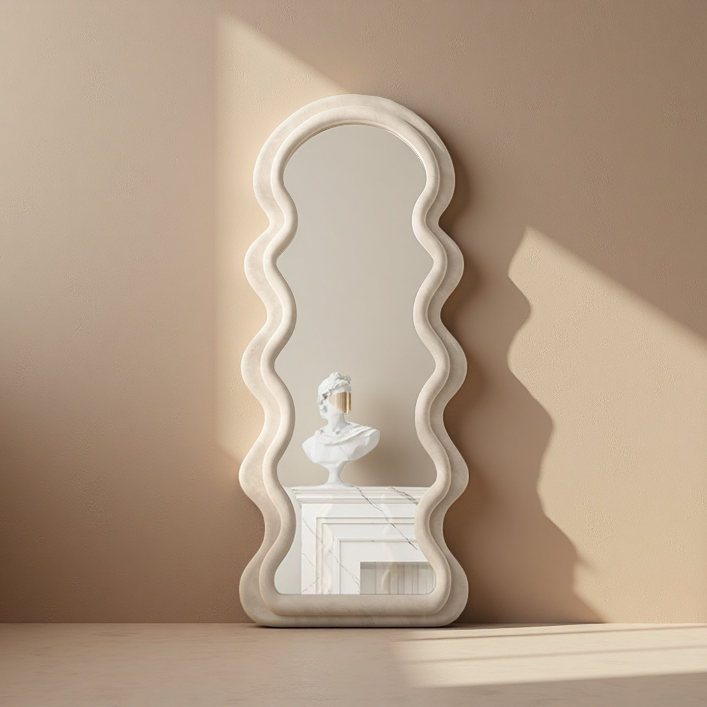 Fancy waved mirror