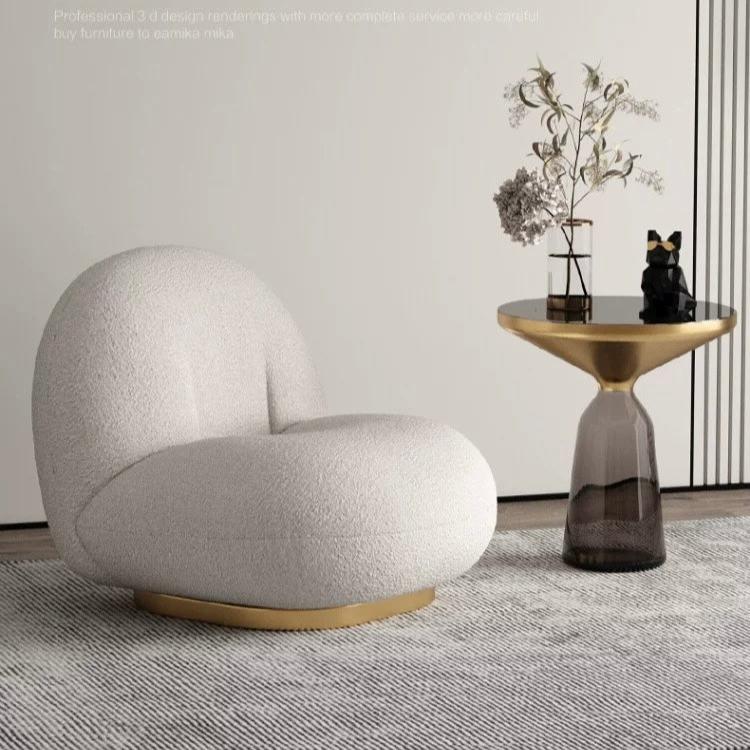 Swivel Boucle Chair