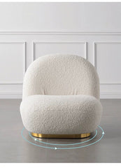 Swivel Boucle Chair