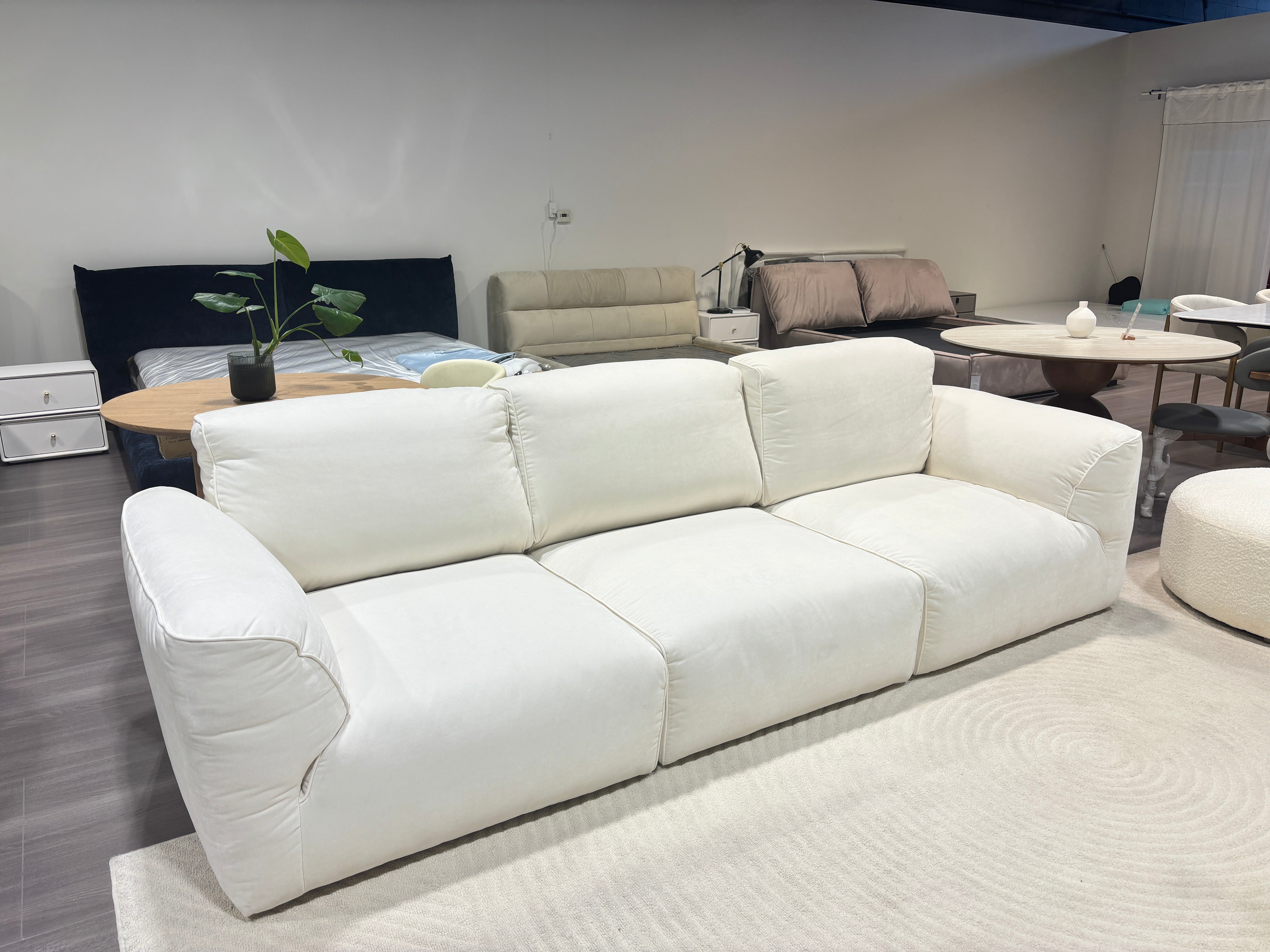 Grande Soffice Modern Velvet Sofa