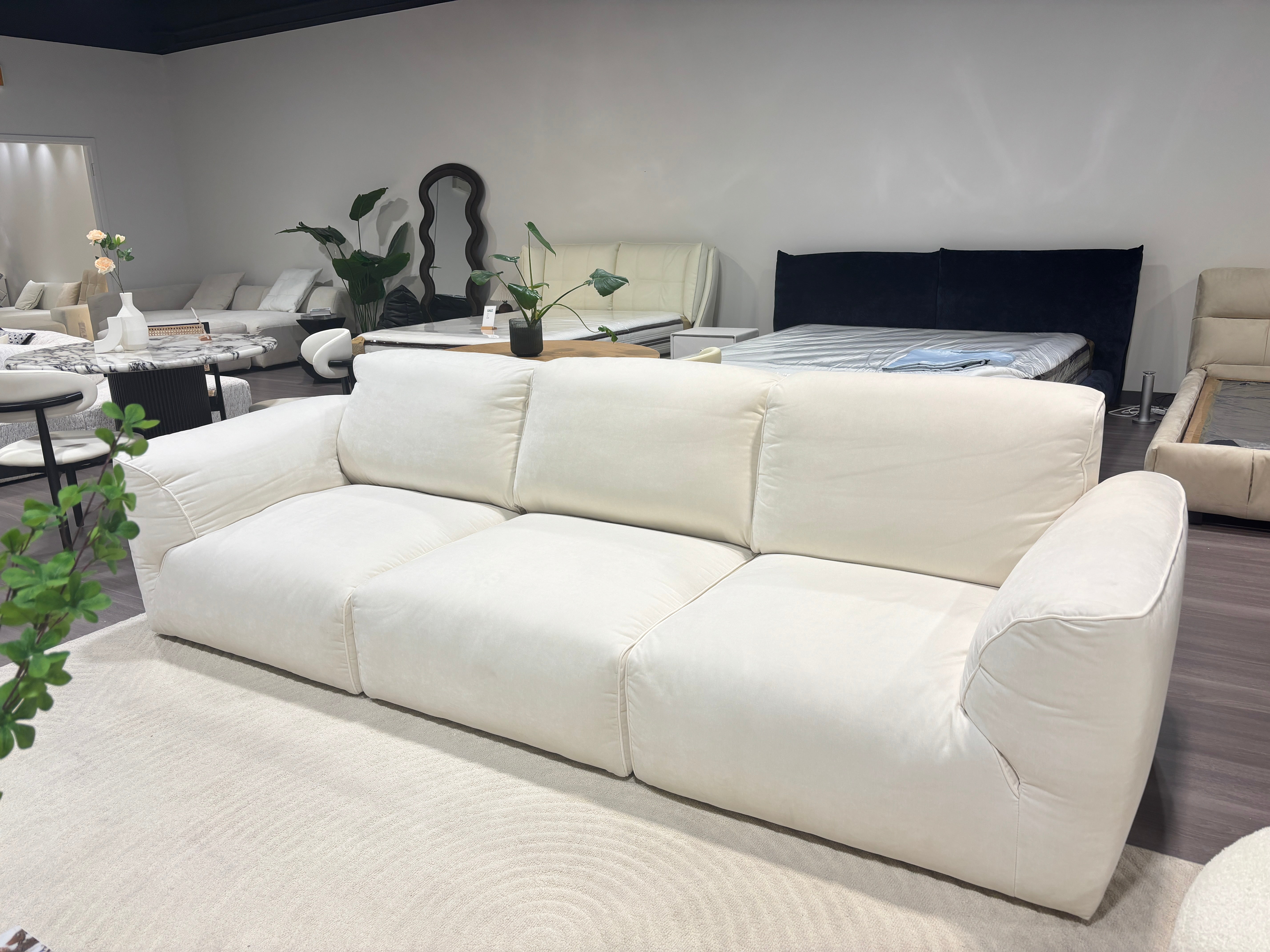 Grande Soffice Modern Velvet Sofa