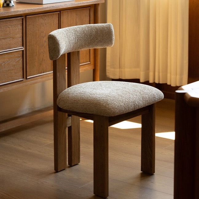 Modern Minimalist White Armless Dining Chairs