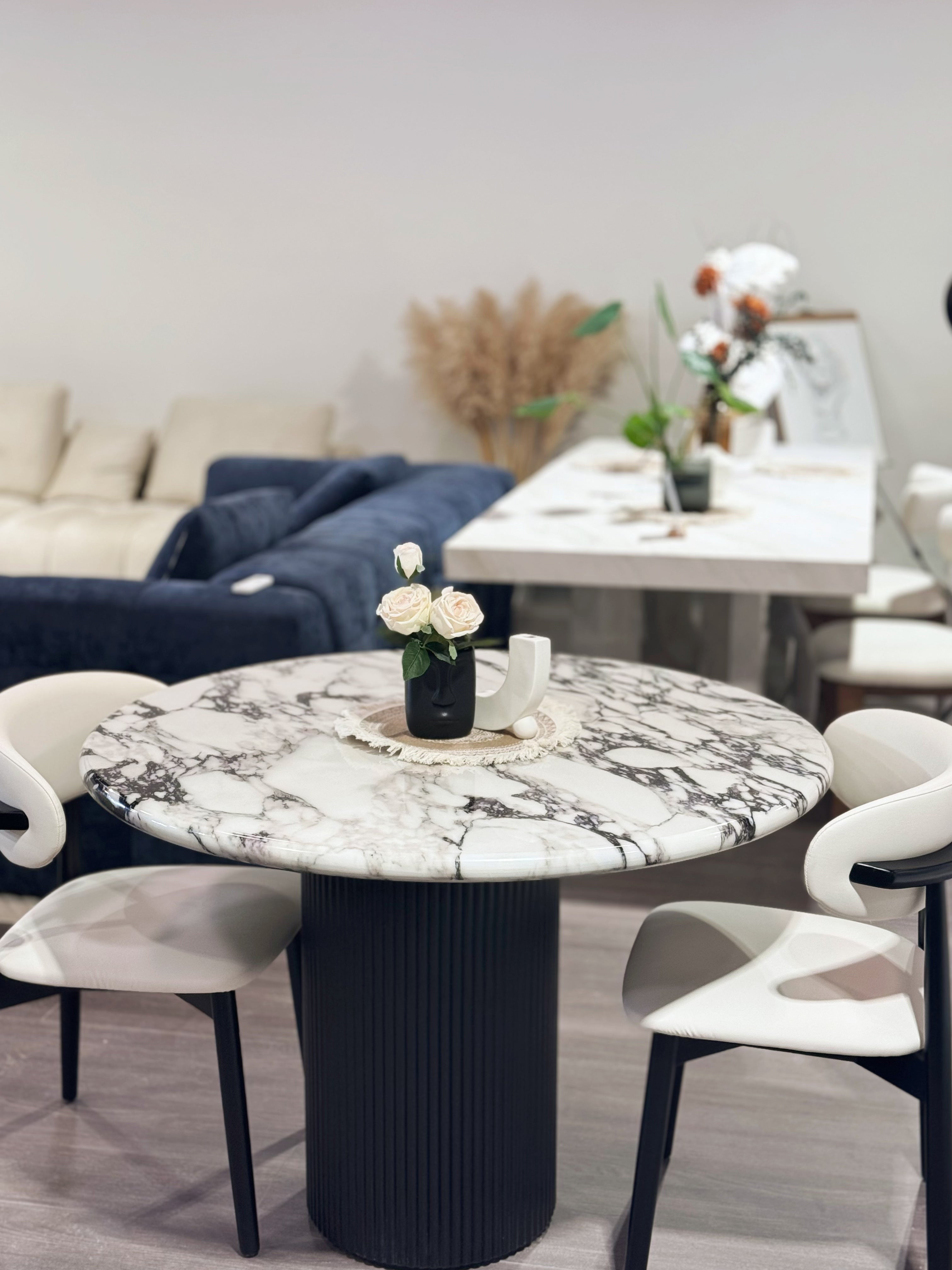 Oval Marble Dining Table