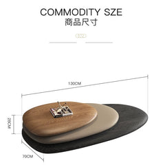 360° Rotating Pebble Coffee Table