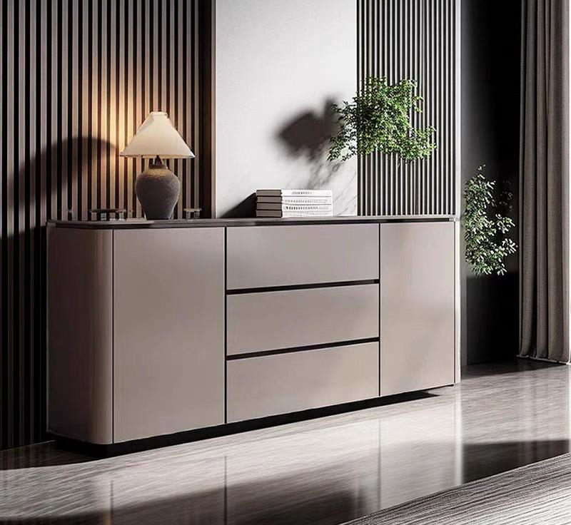 Modern Sideboard Cabinet with Drawers & Side Cabinets