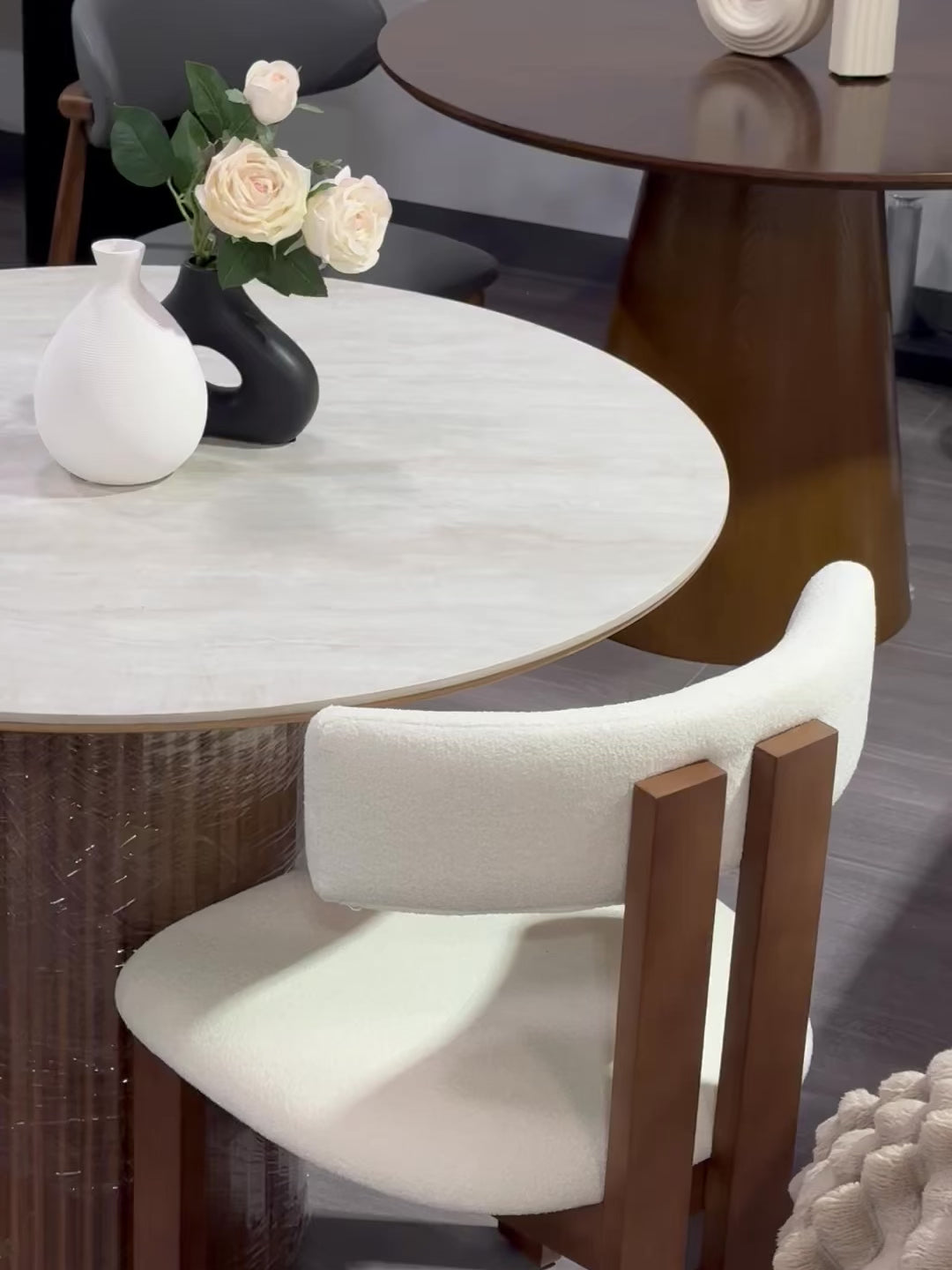 Load video: Cave Stone Breakfast Table